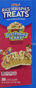 Before mixing the butter and marshmallows, cook your butter on the stove for about 5 minutes. Amazon Com Kellogg S Rice Krispies Treat Birthday Cake 36 X 0 78 Oz Net Wt 28 08 Oz