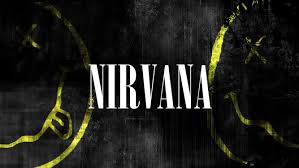 wallpaper nirvana text logo graphic