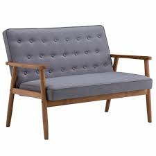 Mid Century Sofa Couch 2 Seater Modern
