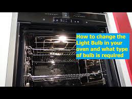 how to change the bulb in your oven