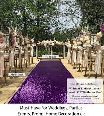 aisle runners for weddings purple