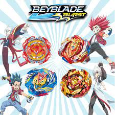 Bộ 4 Con quay BeyBlade + 2 Tay cầm - Con quay vòng xoay thần tốc