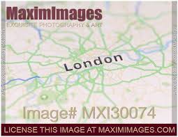 London City Map On Gps Screen Display