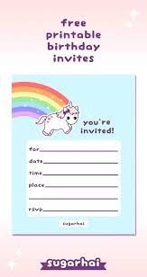 Print At Home Party Invitations Print At Home Birthday Cards