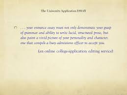 Application Essay Examples University   Resume Templates