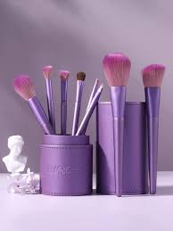 8pcs makeup brush set with storage