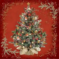 Traditional Christmas Tree Charity Christmas Cards