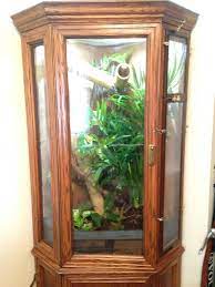 Getting this right from the start will give your veiled chameleon a great chance to have a long and. Diy Chameleon Cage Convert China Cabinet Into Arboreal Vivarium