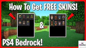 free skins in minecraft bedrock ps4