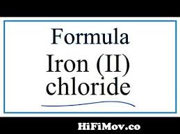 iron ii chloride from iron formula