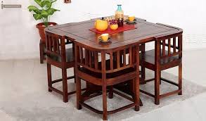 Will have to fix this problem. Get This Amazing Space Saving 4 Seater Dining Table Set Online And Have Gorgeous Dining Dining Room Small Small Dining Room Table Space Saving Dining Table