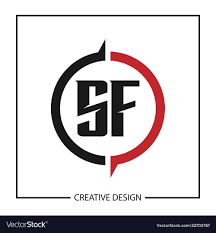 Initial Letter Sf Logo Template Design