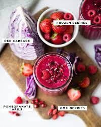 healthy pomegranate smoothie a ruby