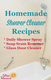homemade shower cleaner recipes for