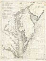 1893 U S Coast Survey Nautical Chart Of The Chesapeake Bay
