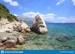 Outre des paysages variés, les touristes. Paysage De La Croatie Photo Stock Image Du Adriatique 143617518