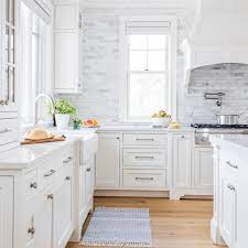 white cabinets and granite countertops