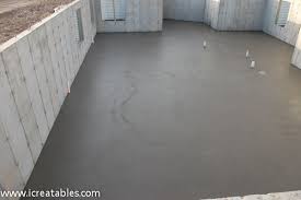 Pour Basement Concrete Slab For New