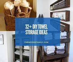 32 Creative Diy Towel Storage Ideas