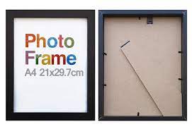 A4 Black Wood Box Frame Suits 21x29