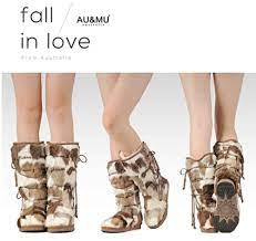 AUMU Wooden Bead String Sheepskin Fur Shearling Leather Stylish Knee High  boots | eBay