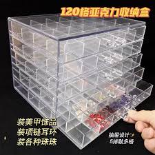 acrylic storage box beads crystals