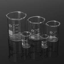 5pcs glass beaker