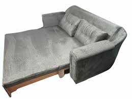 grey living room wooden sofa bed at