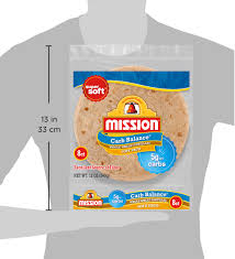 mission carb balance soft taco whole wheat tortillas 8 count