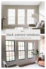 It is easy to do small windows (2x2 feet), harder to do large ones, and almost impossible to do something like a glass patio door. How To Paint Black Window Frames And Panes Within The Grove