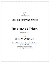 Business Plan Template Office Templates Online