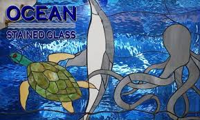 Seal Beach Ocean Stained Glass Groupon
