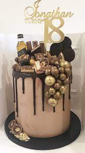 Chocolate Cake Design For 18th Birthday gambar png