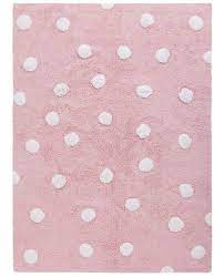 lorena cs washable rug polka dots