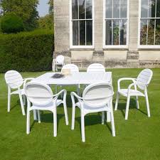 Alloro Table With Palma Chairs White