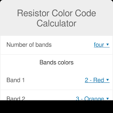 Resistor Color Code Calculator For 4 5 6 Bands Omni