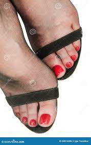Female feet in stockings stock image. Image of beautiful - 30015285
