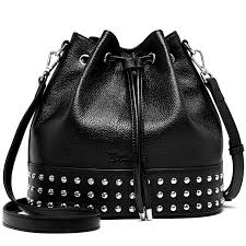 Bostanten Women Leather Bucket Handbag Designer Shoulder Hobo Purses Cross Body Bag