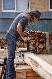 chainsaw milling of sugar gum posts and