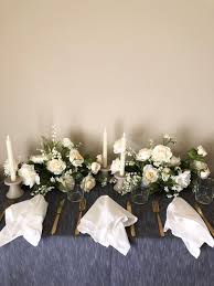 reception table design ideas with faux