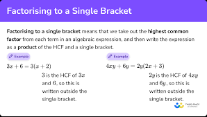 factorising single brackets gcse