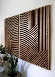 Wood Art Wood Wall Art Geometric Wood
