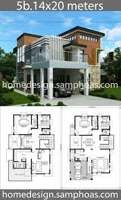 House Design Plans 14x20m With 5