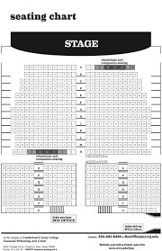 Seating Chart Theatre Rowan College South Jersey