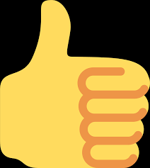 thumbs up sign emoji for