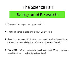Research paper must write a. Science Fair Background Research Example