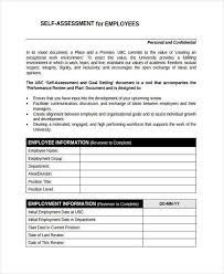 Self Assessment Sample Forms 22 Free Documents In Word Pdf
