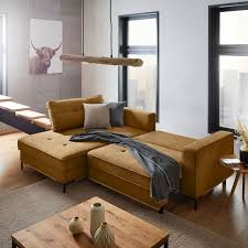 Large Corner Sofa Bed In Fabric
