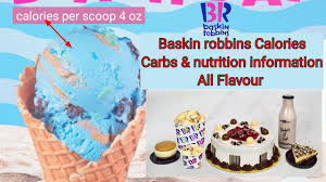 baskin robbins ice cream calories all