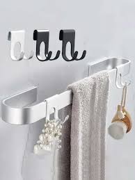 2pcs Aluminum Bath Towel Hook Shower